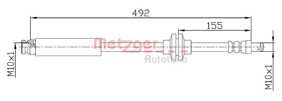 METZGER Gumifékcső 4110476_METZ